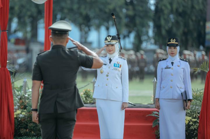 Jadi Inspektur Upacara Peringatan Hari Jadi Provinsi Lampung ke-62, Wagub Jihan Nurlela Tekankan Arah Pembangunan Lampung Maju, Berdaya Saing dan Kemandirian Ekonomi